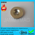 countersunk hole screw encased magnet